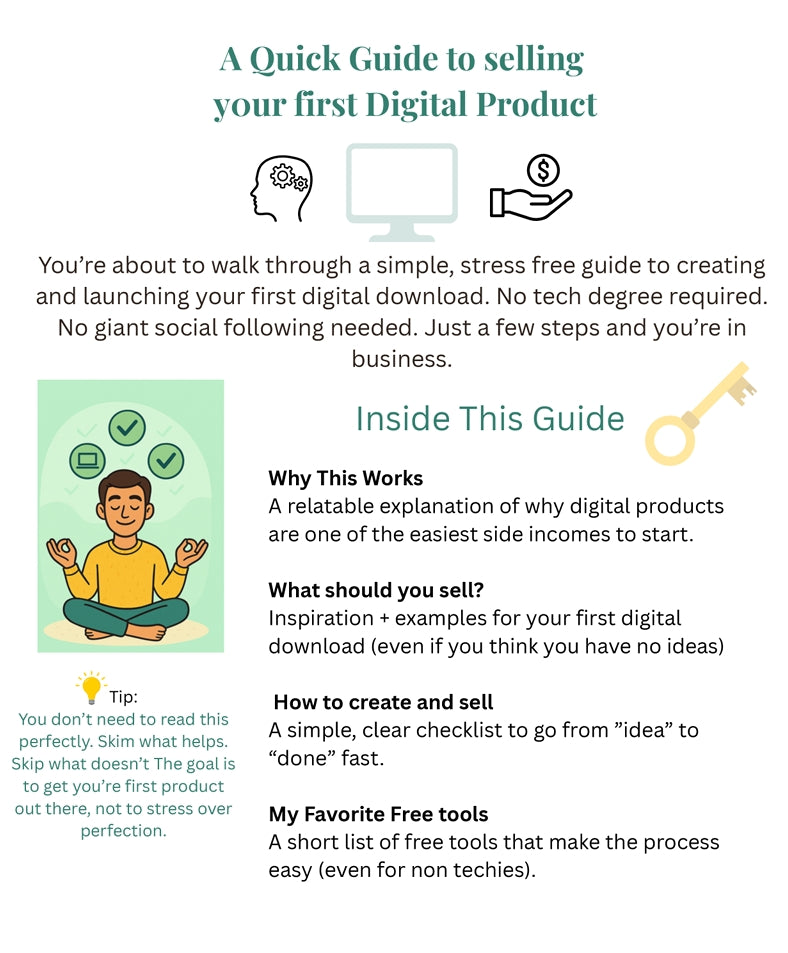 Master Your Digital Download: A simple guide to create and sell your first digital product